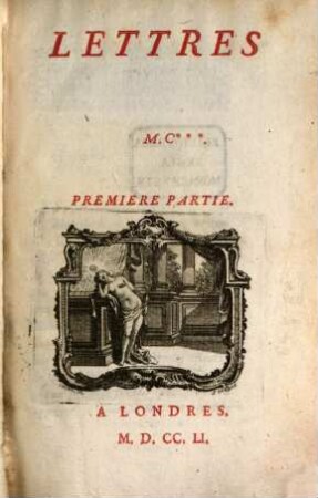 Lettres, Premiere Partie