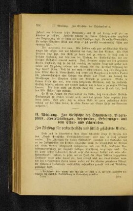 Zur Fürsorge für verbrecherische und sittlich gefährdete Kinder