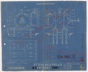 Fundamentplan (Motor) K2 PRV