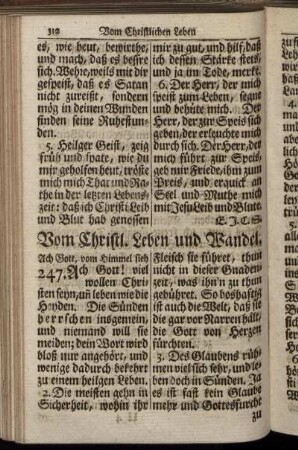 Vom Christl. Leben und Wandel.