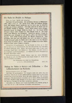 Die Russen bei Mosziska im Rückzuge.