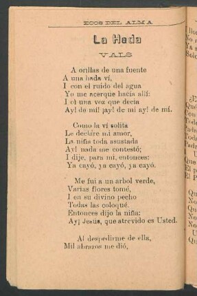 La hada : Vals