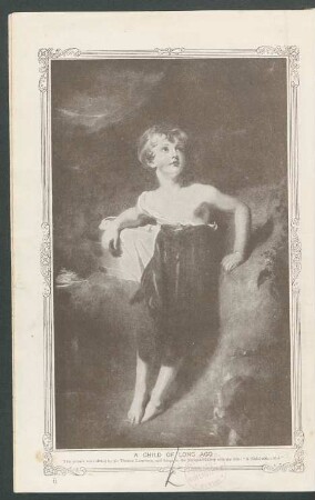 Tafel: A Child of long ago.