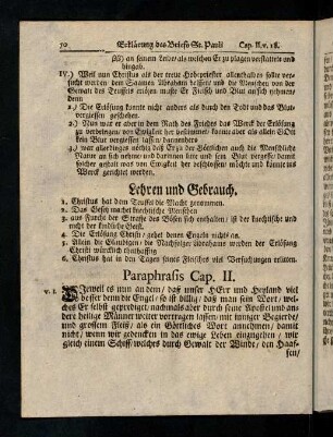 70-75, Paraphrasis