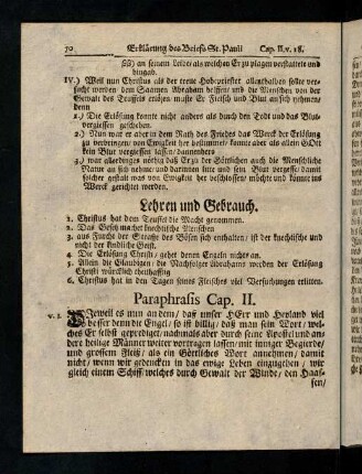 70-75, Paraphrasis
