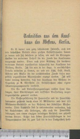 Technisches aus dem Kaufhaus des Westens, Berlin