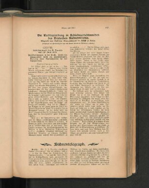 Die Rechtsprechung in Schiedsgerichtssachen des Deutschen Bühnenvereins