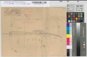 Aufhebung des Bahnüberganges in km 30,421 der Strecke Paderborn-Brilon-Wald: Lageplan, M. 1:1.000 Stnr.: 98, Iwü, Bunr.: 2, Blnr.: 1