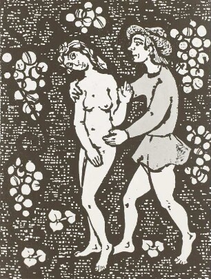 Illustration zu dem slowakischen Volkslied "Liebe, ach Gott, Liebe"