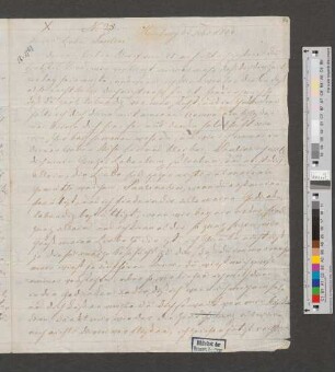 Brief an Pauline Bassenge
