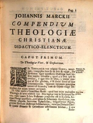 Compendium theologiae Christianae didactico elencticum