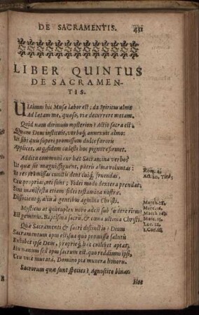 Liber quintus de Sacramentis