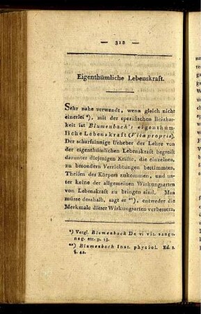 Eigenthümliche Lebenskraft.