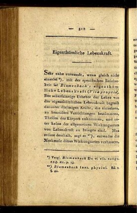 Eigenthümliche Lebenskraft.