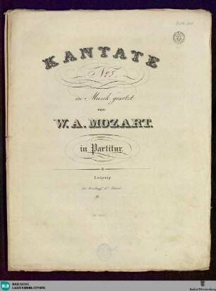 Mächtigster, Heiligster &c. : Kantate ; No. 5