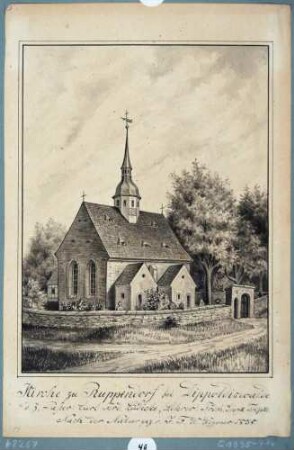 Die Kirche in Ruppendorf bei Dippoldiswalde