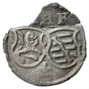 Fundmünze, Pfennig (einseitig), 1554 - 1566