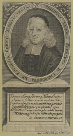 Bildnis des Philippus Iacobus Spenerus