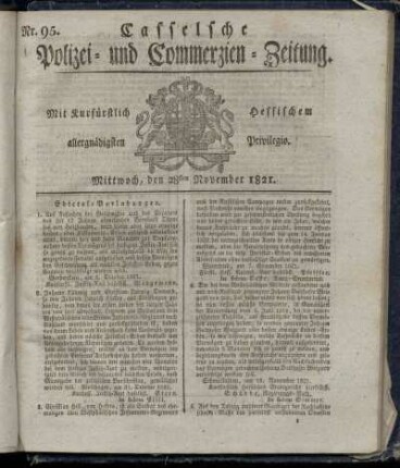 Nr. 95, Mittwoch den 28sten November. 1821