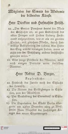 Mitglieder des Senats der Akademie der bildenden Künste