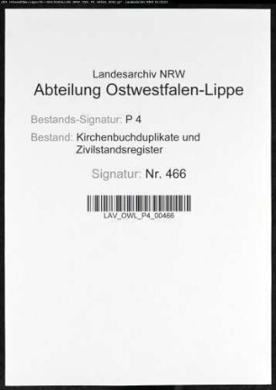 Kirchenbuchduplikat der katholischen Gemeinde Enkhausen, Amt Balve (GHT 1818-1827). (Gemeinde: Enkhausen, Amt Balve)