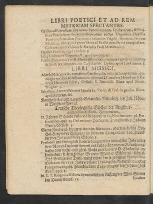 Teutsche Theologische Bücher der Augspurgischen Confessions-Verwandten.