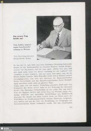 Ein neuer Tag bricht an! Vom Aufbau unserer neuen Gesellschaftsordnung in Wurzen