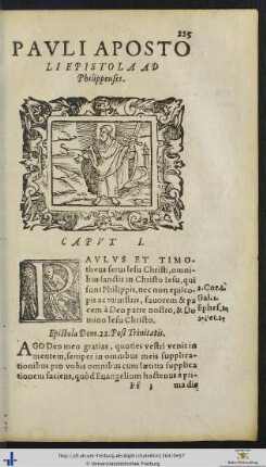 PAULI APOSTOLI EPISTOLA AD Philippenses
