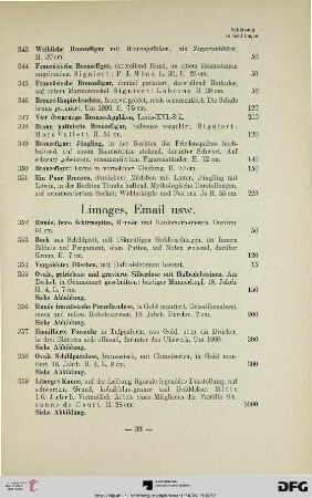 Limoges, Email usw. (Nr. 352-361)
