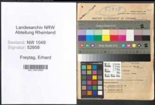 Entnazifizierung Erhard Freytag , geb. 22.02.1910 (Stadtinspektor)