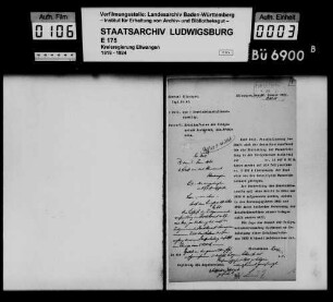 Schuldenwesen der Teilgemeinde Hochgreut, Gemeindebezirk Pfahlheim