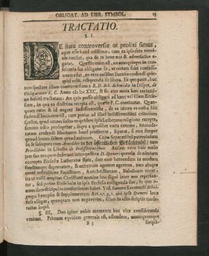 Tractatio.