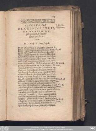 De Origine Iuris, Et Omnium Magistratuum, & successione prudentium.