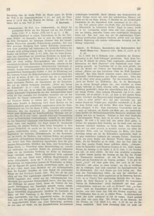 30-31 [Rezension] Bahrdt, Waldemar, Geschichte der Reformation der Stadt Hannover