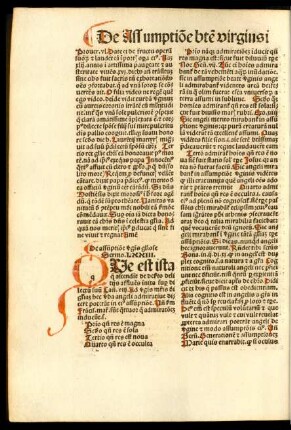 De assumptione virginis gloriose Sermo .LXXIII.
