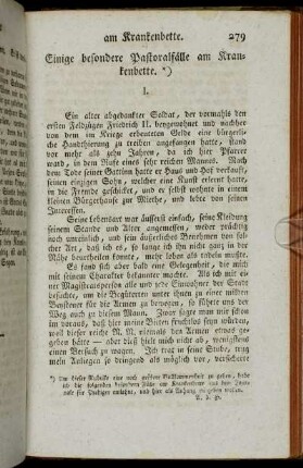 Einige besondere Pastoralfälle am Krankenbette.