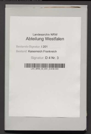 Verschiedene Aktenstücke.