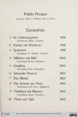 Gemälde (Nr.1-76)