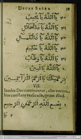 VII. laudes Dei continentur, alio vocum, bus constans versiculis, quam illud