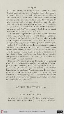 Séance du 6 février 1920