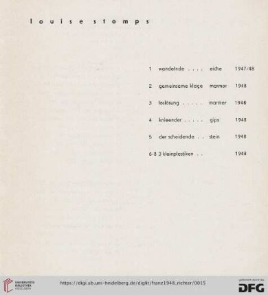 Louise Stomps (Nr.1-8)