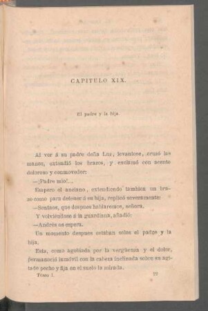 Capítulo XIX. - El padre y la hija.