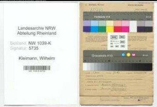 Entnazifizierung Wilhelm Kleimann , geb. 18.09.1893 (Beamter)