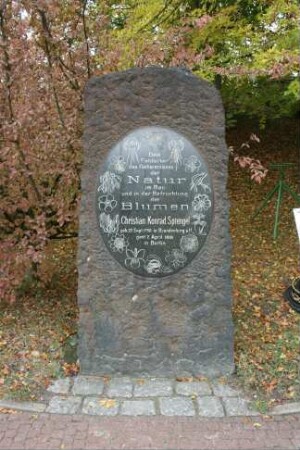 Gedenkstein für Christian Konrad Sprengel