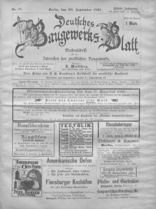 51. Jahrgang, Nr. 27.