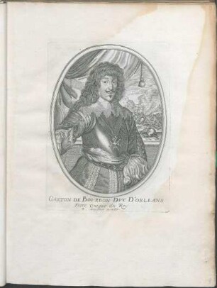 Gaston De Bovrbon Dvc D'Orleans Frere Unique du Roy