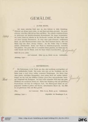 Gemälde (Nr. 1-40)