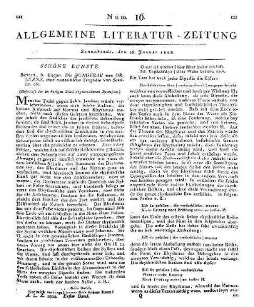 Niederrheinisches Taschenbuch für Liebhaber des Schönen und Guten. Hrsg. v. F. Mohn. Düsseldorf: Schreiner 1802