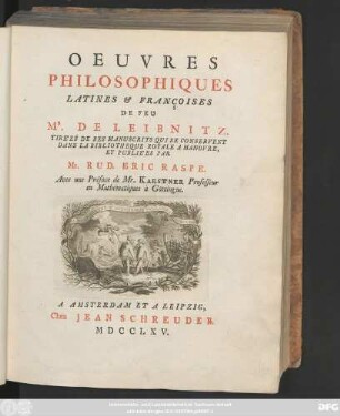 Oeuvres Philosophiques Latines & Françoises