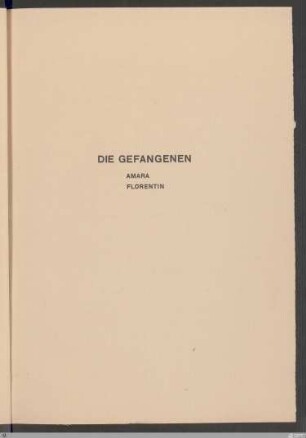 Die Gefangenen